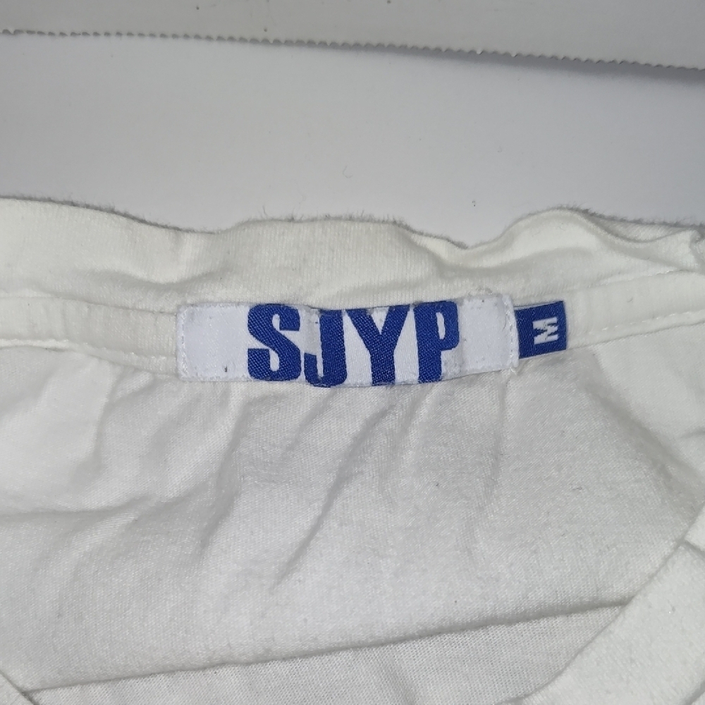 SJYP Dino White Tee Size Medium Women/ Kids/ Mens - Picture 5 of 6